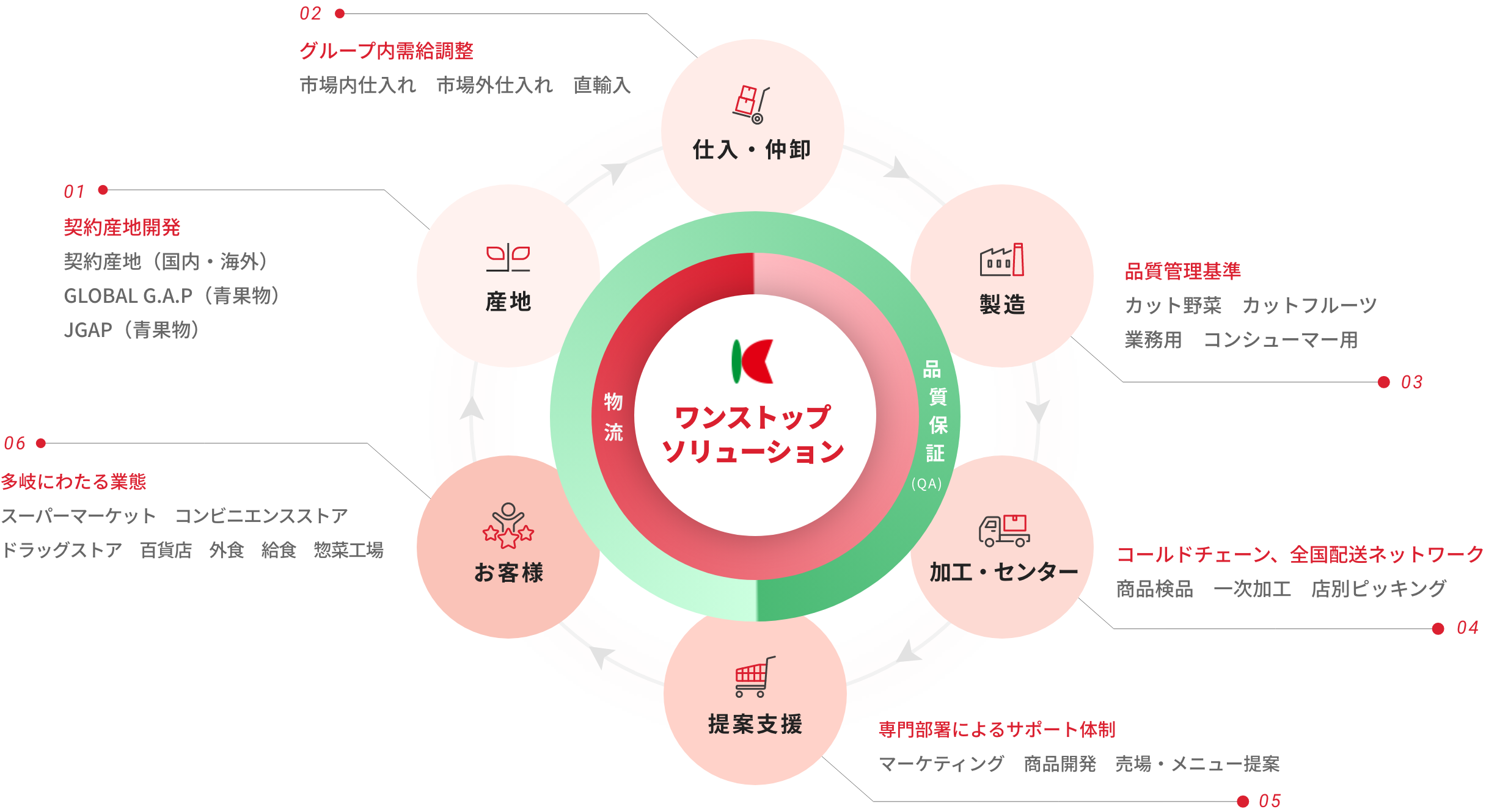 カネマサ流通グループのバリューチェーン