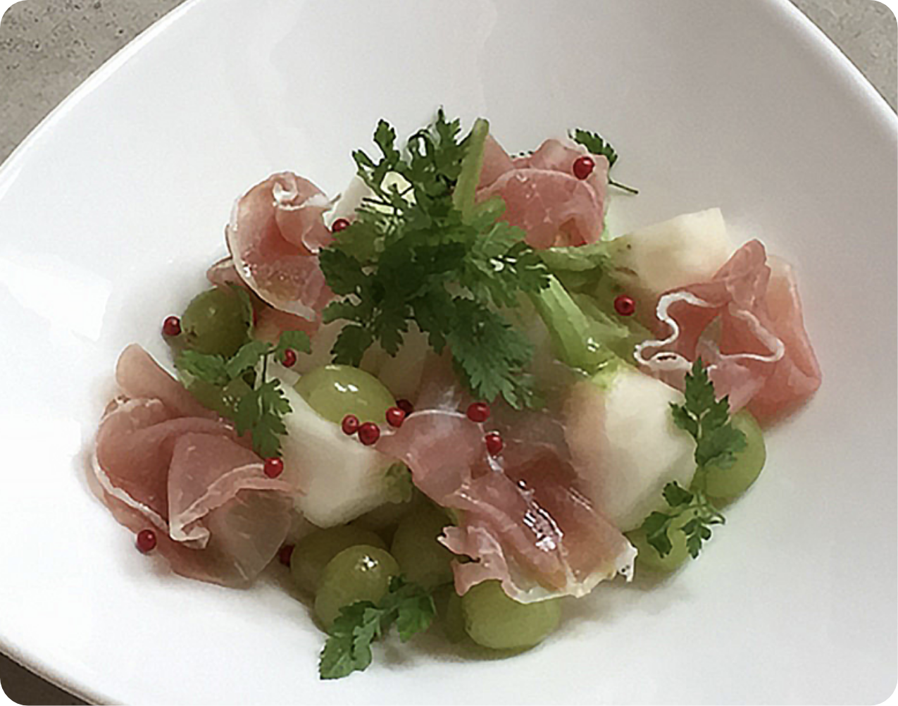 かぶとシャインマスカットのマリネ