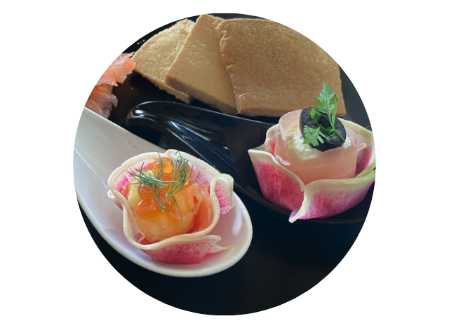 まるでお花!ひとくち前菜<br />