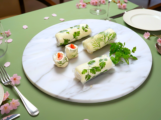 押し花風生春巻き